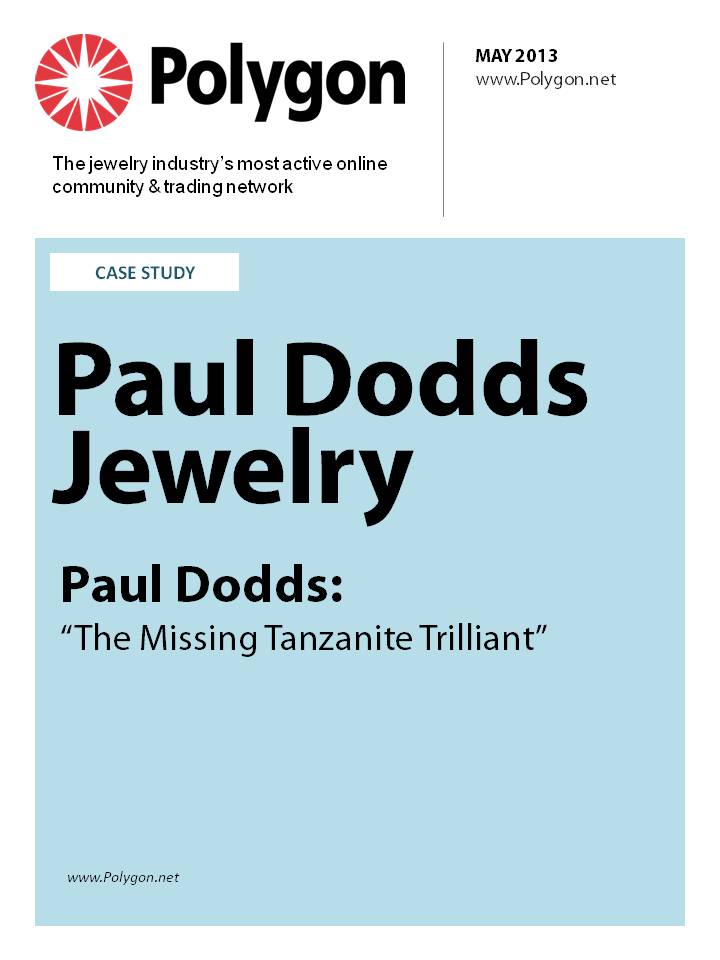 Paul Dodds Jewelry - Paul Dodds: “The Missing Tanzanite Trilliant”