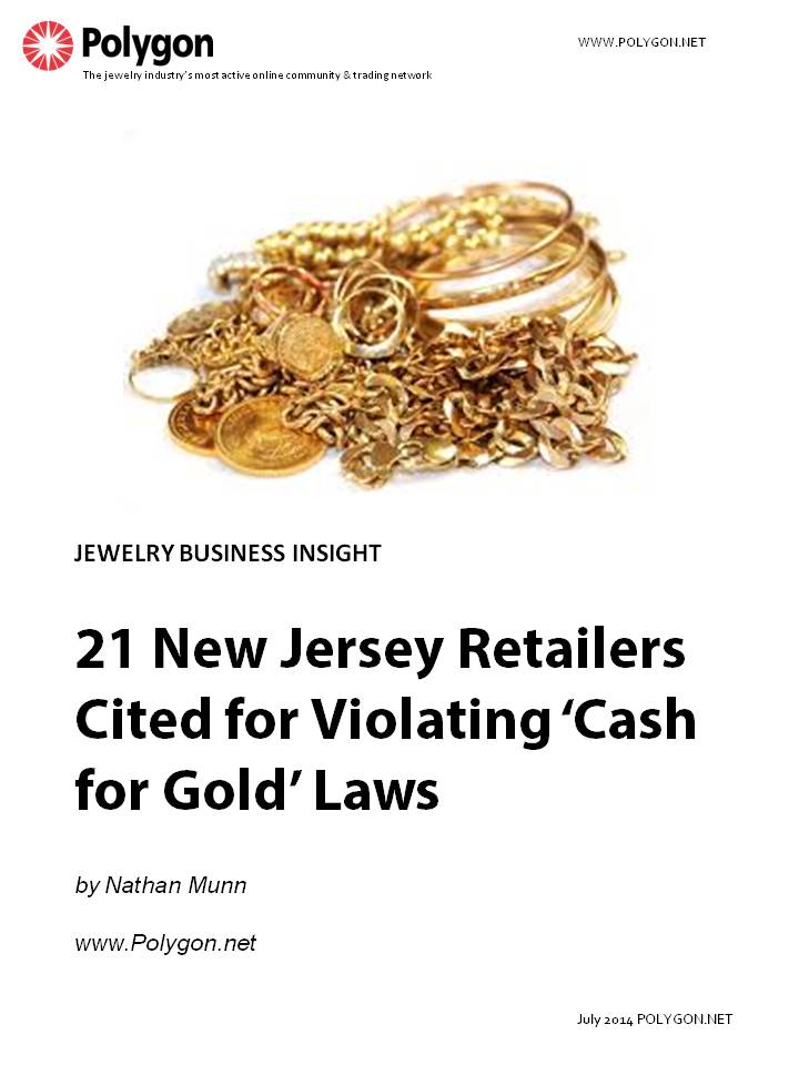 21 New Jersey Retailers Cited for Violating ‘Cash for Gold’ Laws
