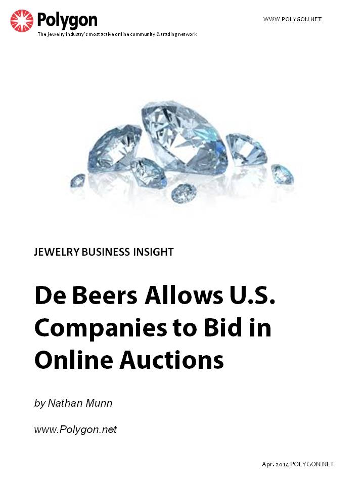 De Beers Allows U.S. Companies to Bid in Online Auctions