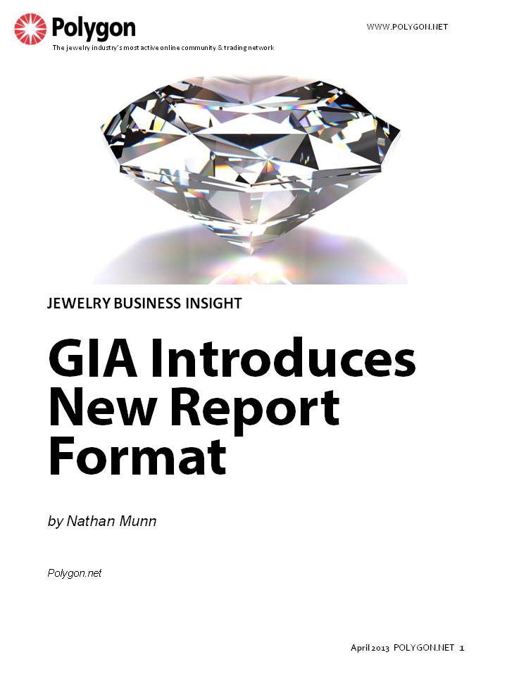 GIA Introduces New Report Format