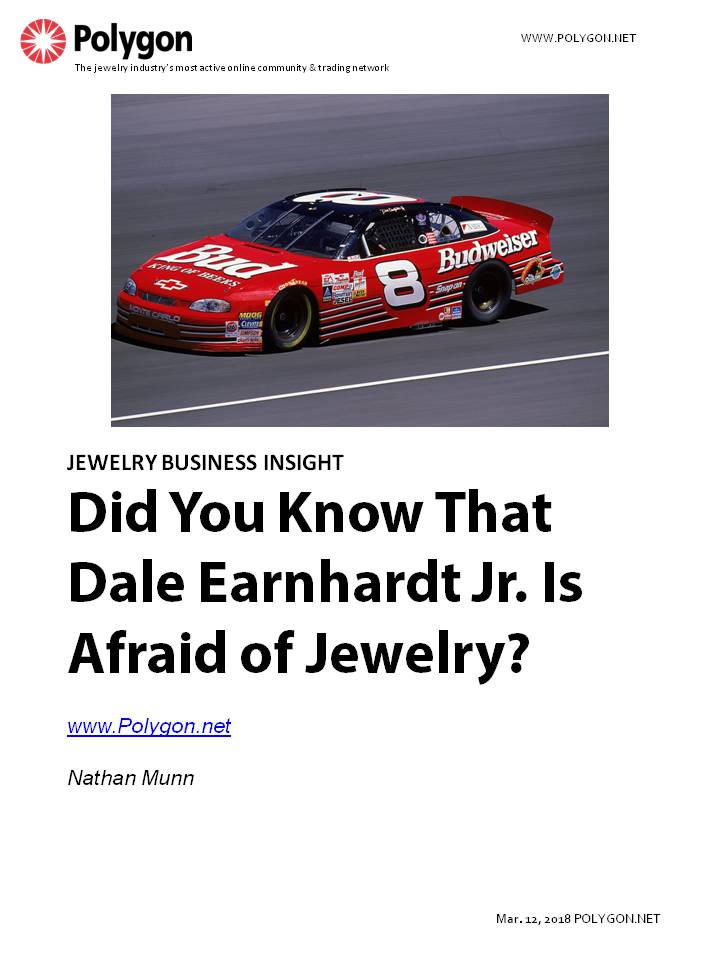 Did You Know That Dale Earnhardt Jr. is Afraid of Jewelry?