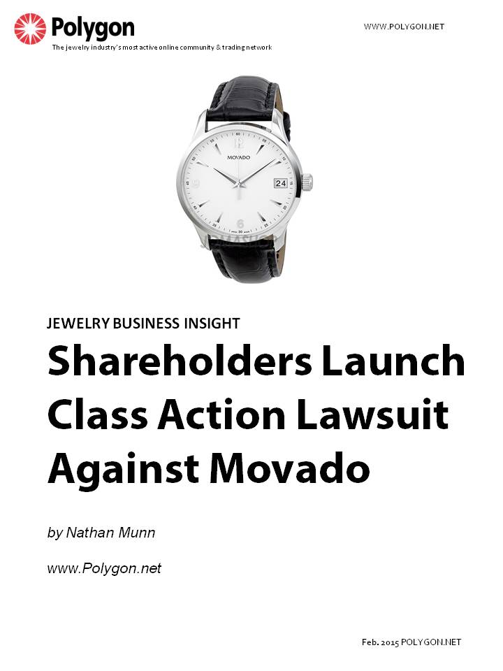 Shareholders File Class Action Lawsuit Against Movado