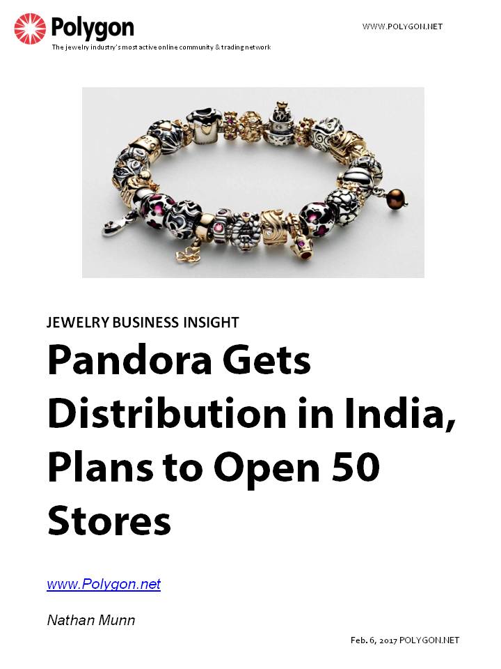 Pandora Signs Indian Distribution Deal, Announces Plan to Open 50 Stores