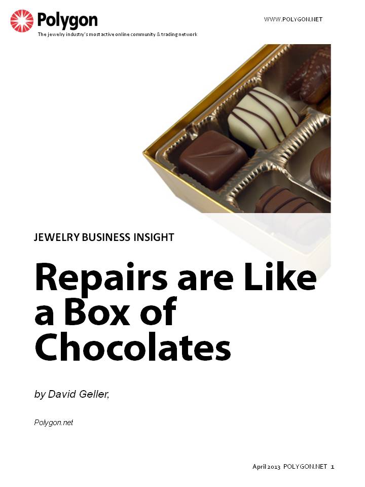 As Forrest Gump used to say: "Repairs are like a box of chocolates, you never know what's going to come in the door."
