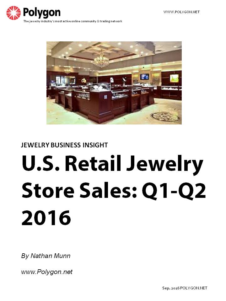 U.S. Retail Jewelry Store Sales: Q1 - Q2 2016