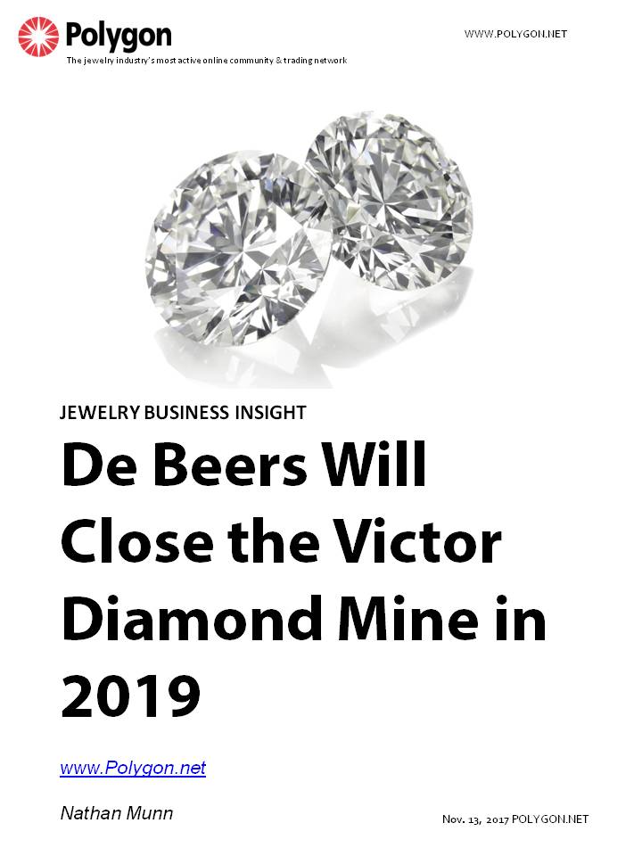 DE BEERS GROUP APPOINTS PRIME CONTRACTOR TO CARRY OUT CLOSURE WORK AT  VICTOR MINE – De Beers Group