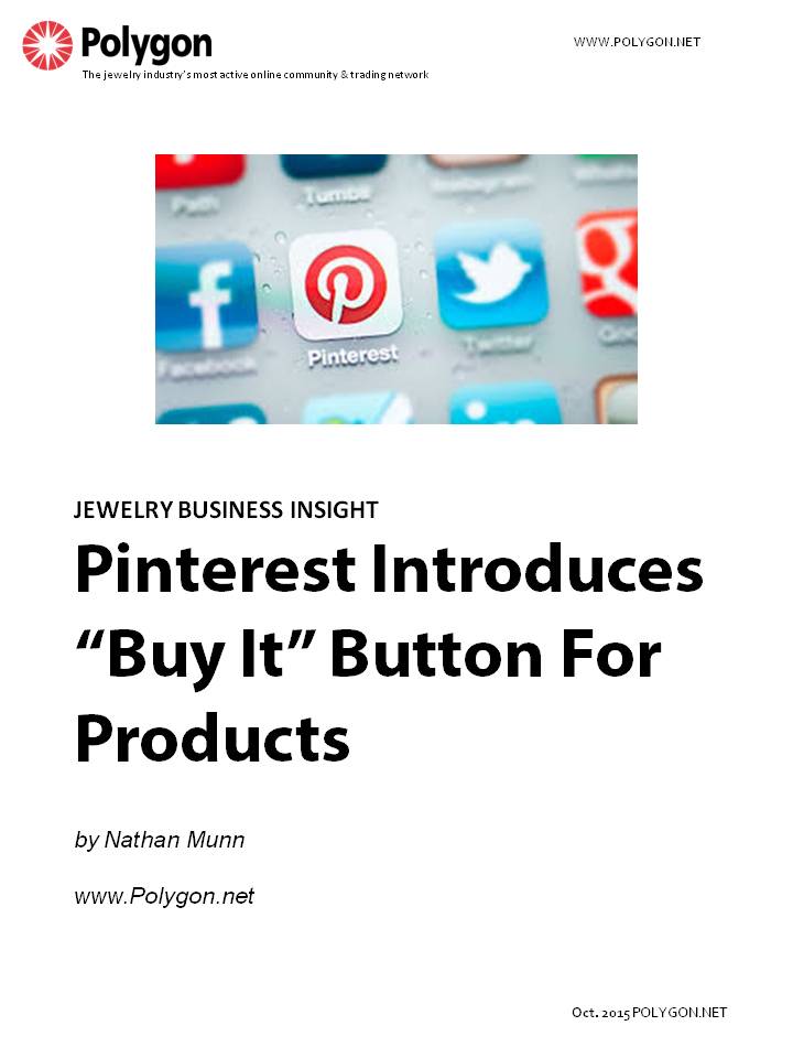 Pinterest Adds “Buy It” Buttons For Products
