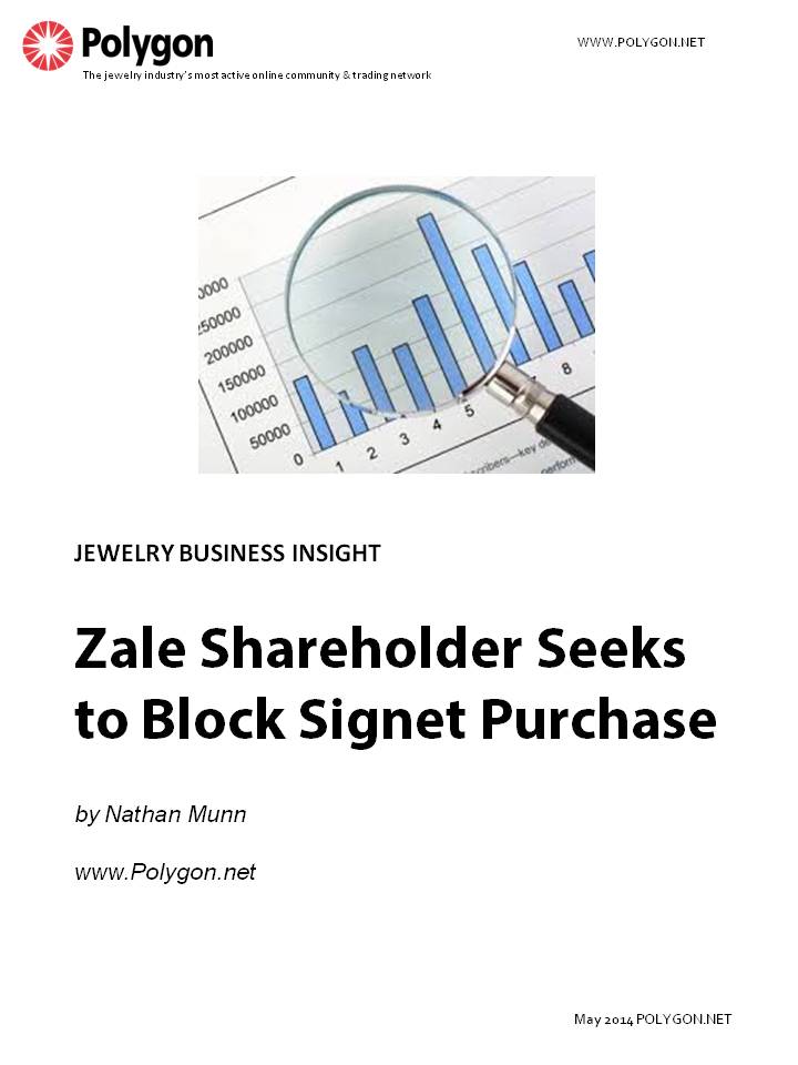 Zale Shareholder Seeks to Block Signet Purchase 